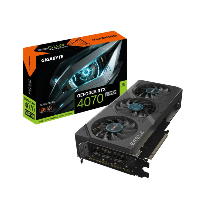 Gigabyte GeForce RTX 4070 Super Eagle OC 12GB GDDR6X Graphics Card - كرت الشاشة